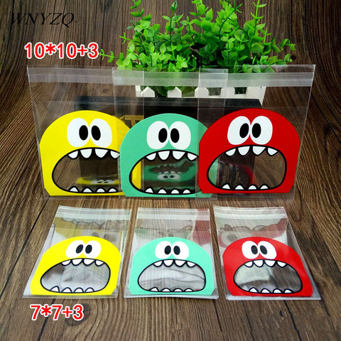 50Pcs/Pack Transparent Plastic Bag Candy Cookie Gift Bag Clear OPP Self Adhesive Pouch For Birthday Party Candy Packaging Bag 8Z ► Photo 1/6