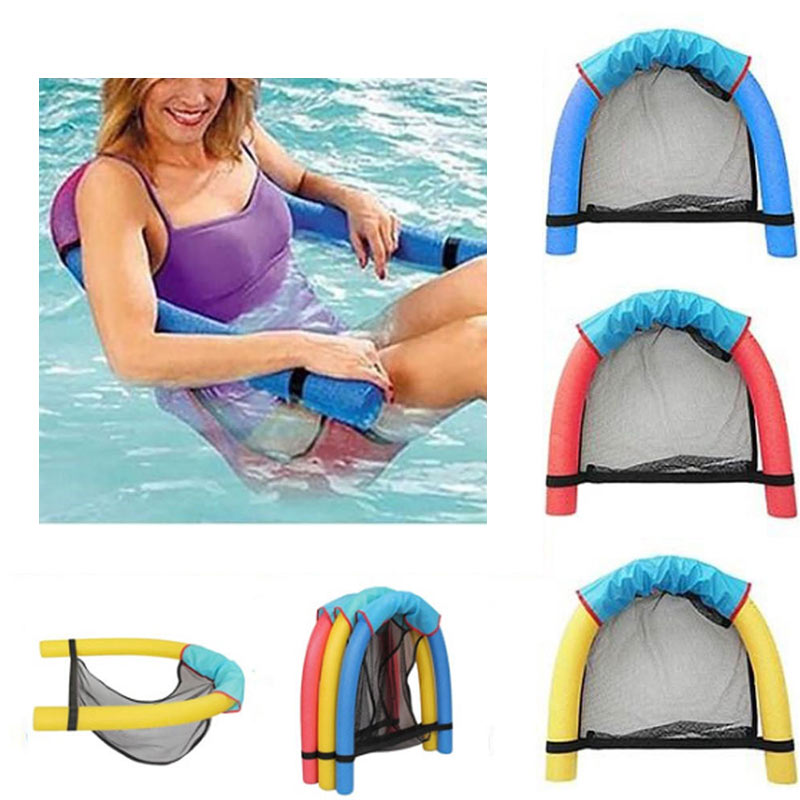 Kids Adult Swimming Floating Chair Pool Party Water Float Noodle Net Seat 