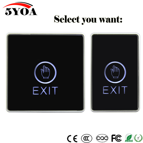 5YOA Push Touch Exit Button Door Eixt Release Button for access Control System suitable for Home Security Protection ► Photo 1/1