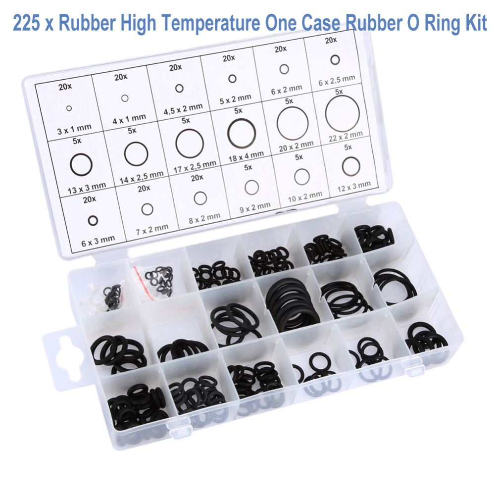 Buy Online Vodool 225pcs 18 Sizes O Ring Rubber Washer Seal Assortment Kit O Ring Seals Set For Car Gasket Repair Accessories With Box Set Alitools Buy Online Vodool 225pcs 18 Sizes O Ring Rubber Washer Seal Assortment Kit O Ring Seals Set For Car Gasket Repair Accessories With Box Set Alitools