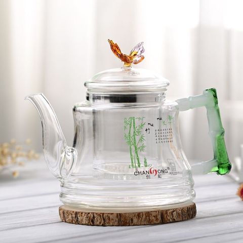 Heat resistant glass Special pot boil tea dedicated cooker glass pot kettle Steam tea pot Boil tea ware ► Photo 1/1