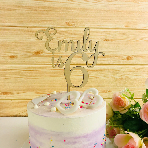 Cake Topper Personalised Name For Birthday Custom Acrylic Letters