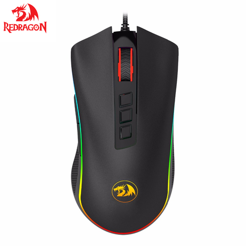 Redragon COBRA M711 Chroma Wired Gaming Mouse 16.8 Million RGB Color Backlit 10000 DPI 9 Buttons Optical LED PC lol ► Photo 1/6