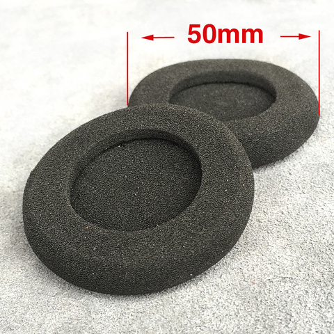 High Quality 2pcs/pair 50mm Foam Ear Pads For Headphones PC130 PC131 PX80 PX100 H500 5cm Earbud cojines Cover Headphone Ear pad ► Photo 1/6