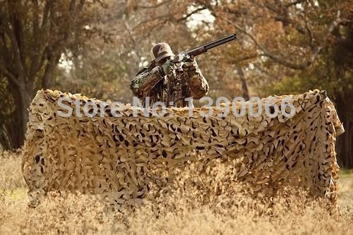 Desert Camouflage Military Net Camo Netting Hunting Camping Tent Cover 