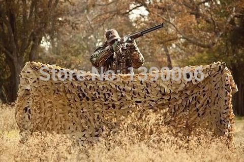 1.5X4M Double Layer Military Desert Camouflage Net 210D Oxford Cloth Sun Shade Camo Netting for Hunting Camping Decoration ► Photo 1/6