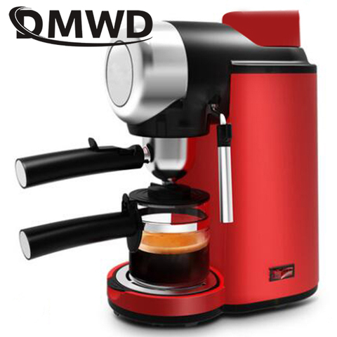 DMWD Electric High Pressure Steam Espresso Maker Semi-automatic Italian Coffee Machine 5bar Cappuccino Milk Frother Bubble Foam ► Photo 1/1