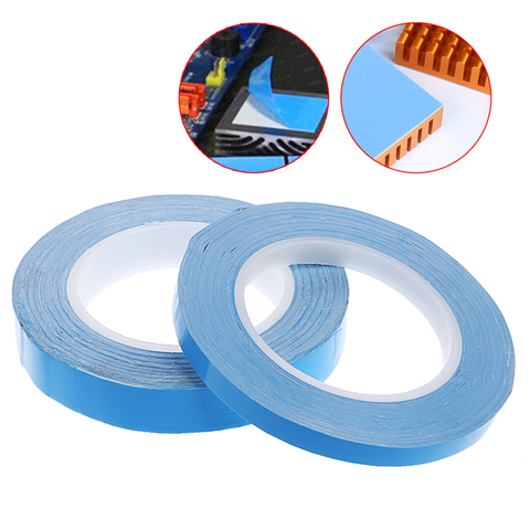 Adhesive Tape Double Side Transfer Heat Thermal Conduct For LED PCB Heatsink CPU 10mm*25m/20mm*25m Dls ► Photo 1/6