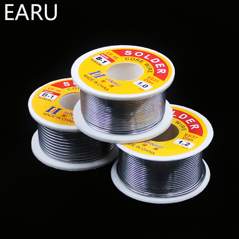 100g 0.6/0.8/1/1.2/1.5/2MM 63/37 FLUX 2.0% 45FT Tin Lead Wire Melt Rosin Core Solder Soldering Wire Roll for Eletric Solder Iron ► Photo 1/6