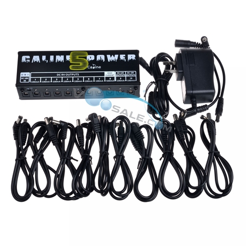 Caline CP-05 Effect Pedal Power Supply High Frequency 10 Outputs (9V, 12V, 18V) Voltage Protection Guitar Pedal Power ► Photo 1/6