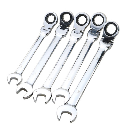 Ratchet Combination Metric Wrench Set Fine Tooth Gear Ring Torque And Socket Wrench Set Nut Tools For Repair A Set Of Wrench ► Photo 1/6