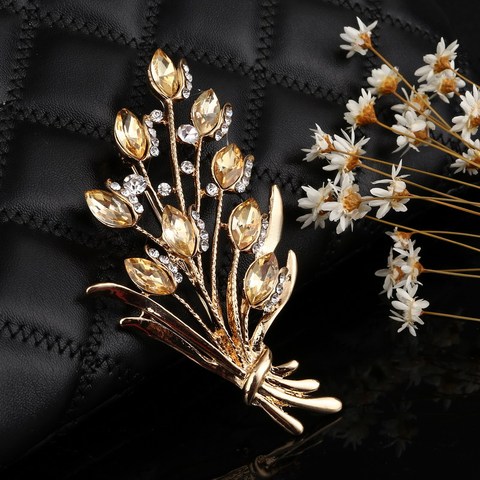 ZOSHI Brand Colorful Brooches Luxurious Flowers Broches For Womans Collar Pins Buckle Broche Relogio Femininos Wedding Dress ► Photo 1/6