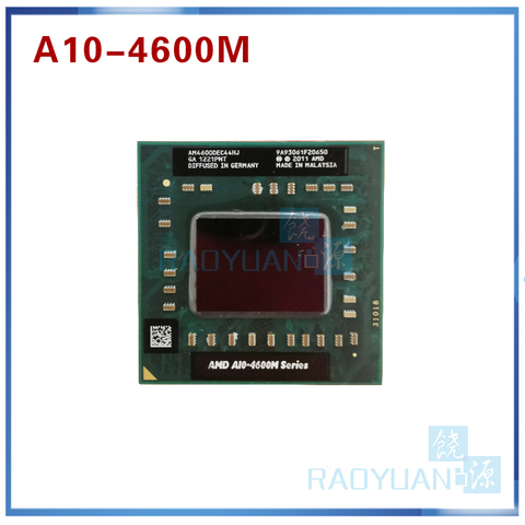 AMD laptop Mobile A10 4600M A10-4600m AM4600DEC44HJ original Socket FS1(FS1R2) CPU 4M Cache/2.3GHz/Quad-Core processor ► Photo 1/1