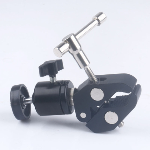 DSLR Camera Articulating Magic Arm Super Clamp Q29 Mini Tripod Ball Head Ballhead 1/4-3/8 screw For Canon 5DII Monitor LED Light ► Photo 1/5