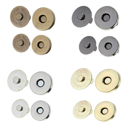 10set/Pack 14mm/18mm Strong Magnetic snap fasteners Clasps Buttons For Handbag purse wallet ► Photo 1/6