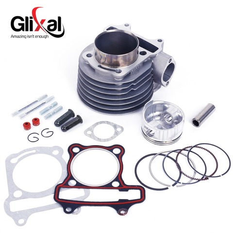 Glixal GY6 160cc Chinese Scooter Engine 58.5mm Big Bore Cylinder kit with Piston Kit for 4T 157QMJ ATV Go-Kart Moped ► Photo 1/6