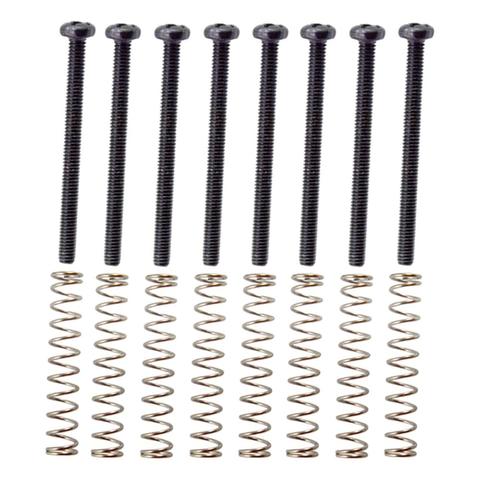 Tooyful 8 Pieces Metal Humbucker Double Coils Pickup Frame Clamp Screws + Springs for Electric Guitar Replacement Parts ► Photo 1/6