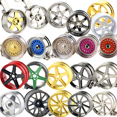 Wheel Rim Model Keychain Fashion Accessories Tyre Tire Keyring Keyfob Key Chain Ring Keyrings Keyfob for BBS MB Vossen Borbet ► Photo 1/6