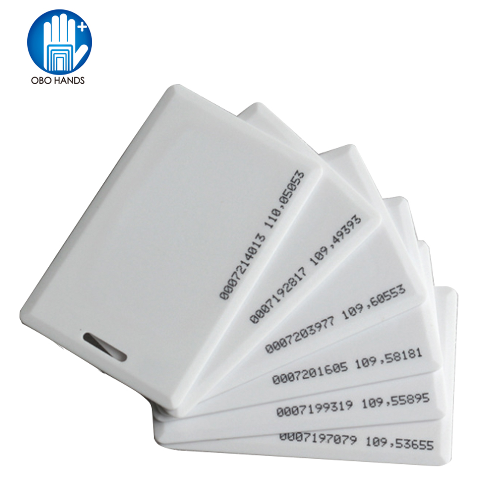 100pcs 125Khz ID RFID Proximity Cards 0.8mm Thickness High-quality Brand New 
