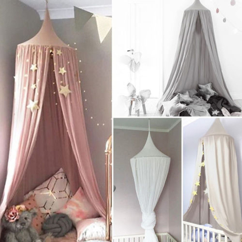 New Baby Bed Curtain Children Baby Room Crib Netting Baby Bed Tent Cotton Hung Dome Baby Mosquito Net Photography Props ► Photo 1/6