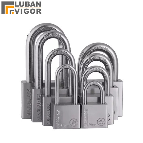 Factory outlets Stainless steel 304 outdoor padlock,Waterproof, anti-rust, anti-theft, corrosion-resistant,Ocean, Ships, Outdoor ► Photo 1/3