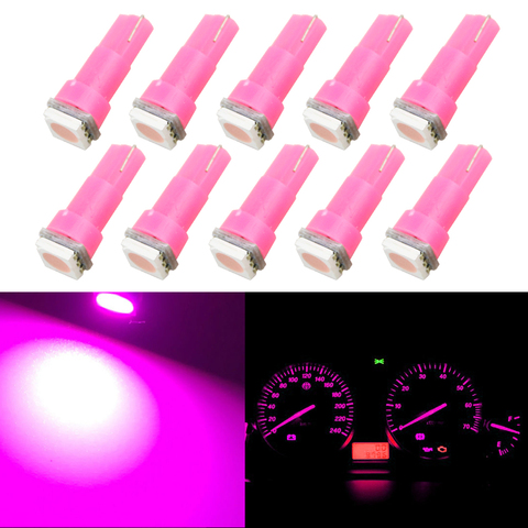 10pcs/lot Red Blue Pink White Red T5 Wedge 74 37 2721 Instrument Speedometer Gauge Cluster LED Dashboard Indicator Lamp Bulb ► Photo 1/6