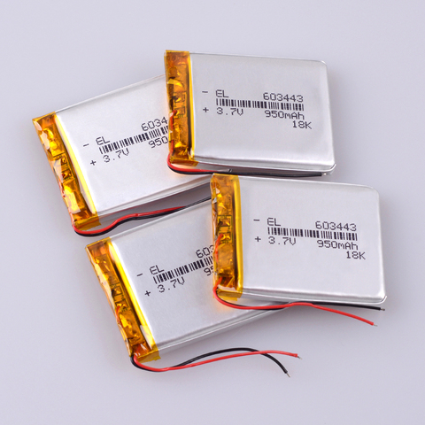 603443 3.7V 950mAH 583443 Polymer lithium ion / Li-ion battery for TOY,POWER BANK,GPS,mp3,mp4 ► Photo 1/6