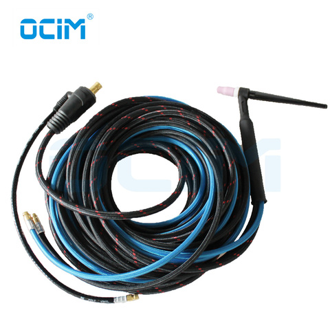WP 20F SR20F Water Cooled TIG Welding Torch 4M  35-50 Connector with cable cover ► Photo 1/6