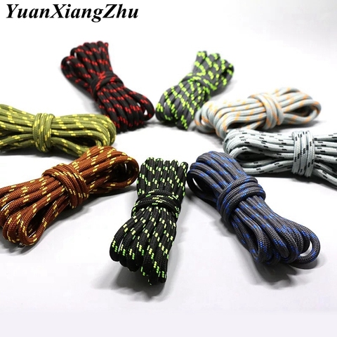1Pair outdoor sport round shoelaces for boots hiking slip rope shoe laces sneakers shoelace strings100/120/140/160CM 19 Colors ► Photo 1/6