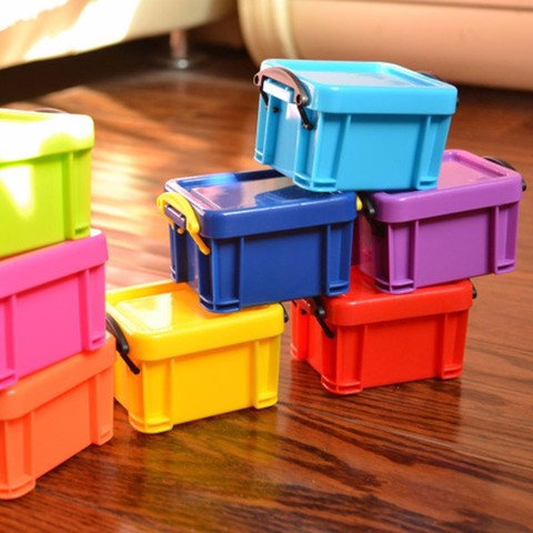8.7*6.5*5.2Cm Mini Glitter Lock Box With Handle Cute Plastic Rectangular  Clothes Sundries Storage Organizer Household Container - Price history &  Review, AliExpress Seller - NewMorning Store
