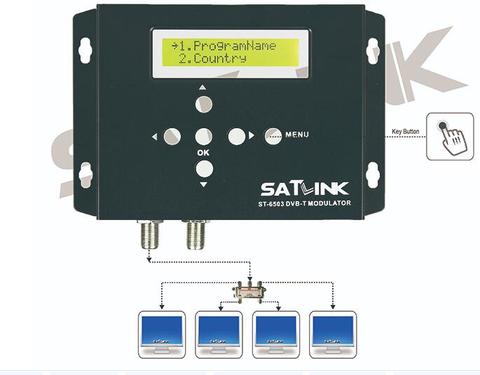 Satlink ST-6503 DVB-T Modulator Route DVB-T modulator AV Router DM Modulator DVB-T AV HD Digital RF Modulator ► Photo 1/4
