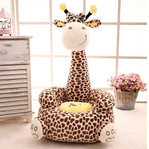 Cartoon Kids Seats Sofa Comfortable PP Cotton Animal Giraffe Small Big Size Baby Portable Chair Gifts for Children ► Photo 1/6