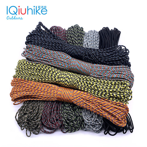 IQiuhike 100 Colors Paracord 2mm 25FT 50FT Rope 1 Strand Paracorde