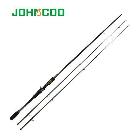 JOHNCOO Carbon Spinning Rod Casting Version Light Jigging Rod 2 Sections Fishing pole Ex-Fast Fishing Rod 2.1m ML M 2 Tips 5-28g ► Photo 1/1