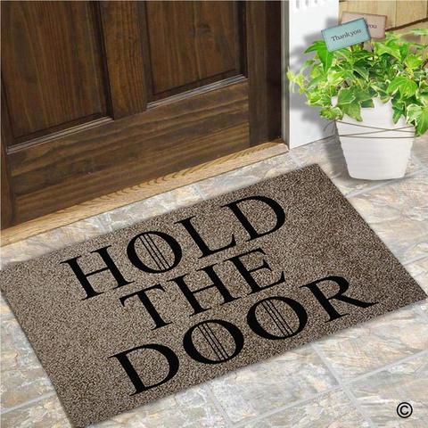 Entrance Doormat - Funny and Creative Doormat - Hold The Door Door Mat for Indoor Outdoor Use  Top ► Photo 1/6
