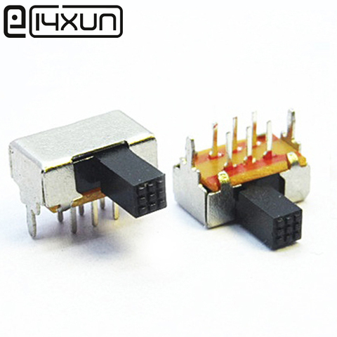 EClyxun 10pcs SK22D02 2x3P Toggle Switch 2P2T 6PINS Slide Switches Pull ON/OFF Handle length 5mm ► Photo 1/1
