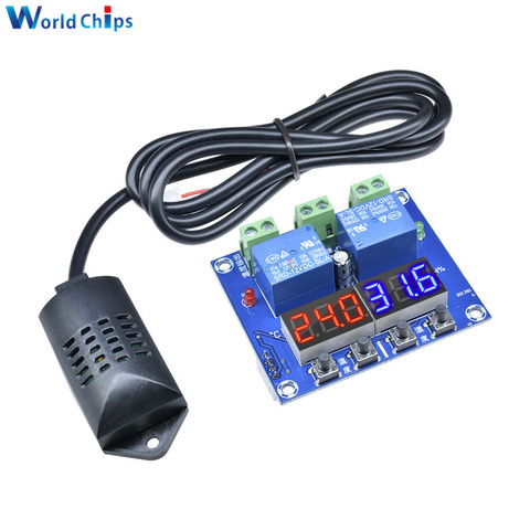 XH-M452 Thermostat Temperature Humidity Control Thermometer Hygrometer Controller Module Dual Output DC 12V LED Digital Display ► Photo 1/6