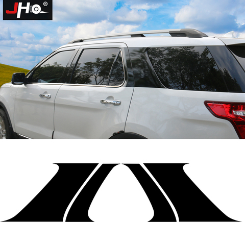 JHO Window Hidden C Pillar Stickers For Ford Explorer 2011-2022 2013 2014 2015 2016 2017 Car Body Floating Suspended Roof ► Photo 1/6