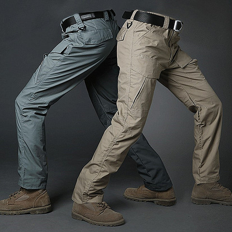 Waterproof War Game Cargo pants mens silm outdoor Pants side zipper mens trousers Combat SWAT Army military pants Active Pants ► Photo 1/5