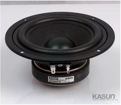 2PCS Kasun E-5019 5'' all sealed basket/frame midrange speaker woolen cone mid-woofer power handle 70W ► Photo 1/5