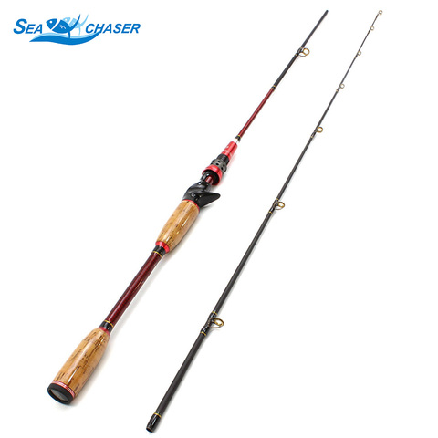 High Quality 2.1M Can stretch pole wooden handle Lure Rods Casting Spinning Fishing Rod Power M Lure 10-25g line wt 8-16LB ► Photo 1/6