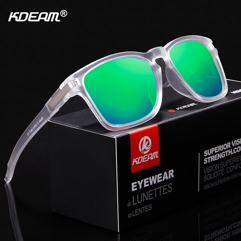 KDEAM Unisex-Fit Design Sunglasses Polarized Clean Look Shatter-resistant Sun Glasses Men Sport Shades lentes de sol ► Photo 1/6