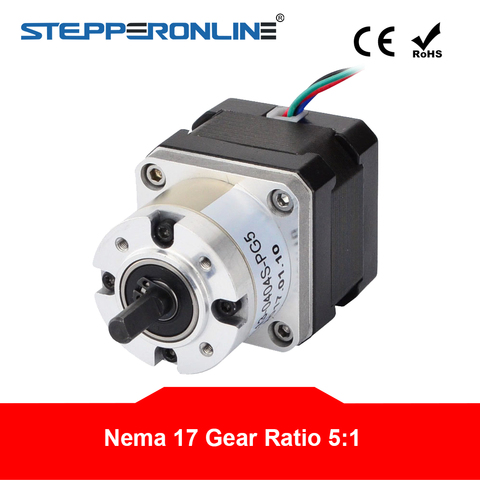 5:1 Planetary Gearbox Stepper Motor Nema 17 Gear Stepper Motor 0.4A for DIY CNC Robot 3D Printer 17HS13-0404S-PG5 ► Photo 1/5