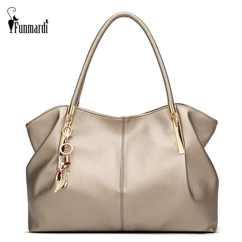 FUNMARDI 2022 Luxury Women Handbags PU Leather Women Bags Brand Designer Top-handle Bag Ladies Shoulder Bag Female Bag WLHB1778 ► Photo 1/6