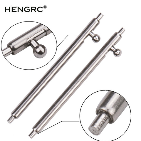 HENGRC Stainless Steel Quick Release Spring Bar 4pcs Silver Metal Watchband Repair Tool 16mm-24mm Strap Link Pin Accessories ► Photo 1/6