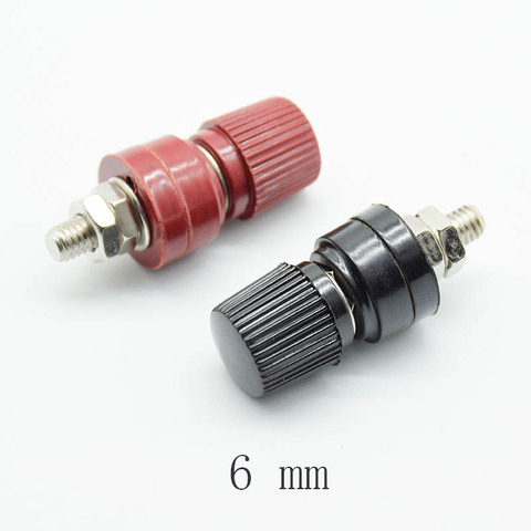 2pcs New 333 terminal banana socket,Audio output connector Screw: 6mm red and black two color Ship ► Photo 1/4