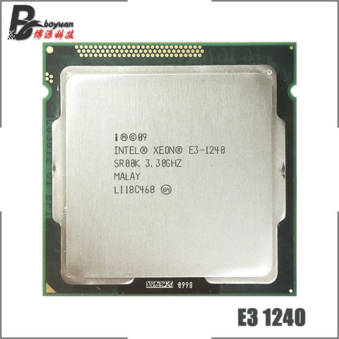 Intel Xeon E3-1240 E3 1240 3.3 GHz Quad-Core CPU Processor 8M 80W LGA 1155 ► Photo 1/1