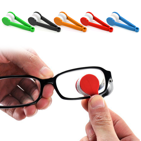 New 1pcs Mini Microfiber Glasses Cleaning Brushes Soft Sun Glasses Eyeglass Cleaner Cleaning Tools Glass Wiper drop shipping ► Photo 1/6