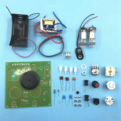High quality DC two lamp PCB Board tube radio kit DC two light FM tube radio kit PCB board Free shipping ► Photo 1/1