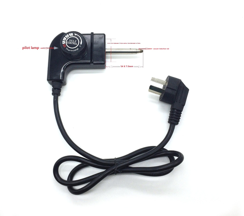 Korean electric heat pan power cord,curing pot tempering wire,thermoregulation coupler swift 10A 250V ► Photo 1/6